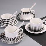 Chaozhou Good Sale Ceramics Turkish Style Luxury Beautiful Color Coffee Cup With Saucer thumbnail-5