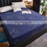 Microfiber 100% Polyester Waterproof Mattress Protector Multi Solid Color Quilted Style thumbnail-7