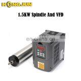 Chinese Made Spindle Motor 1.5kw ER11 Round Air Cooled Electric AC Spindle Motor and 220V 1.5KW Inverter