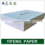 China Manufacturer With Lid Hot Stamping Logo White Luxury Clothes Storage Box