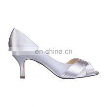 Women Latest Slip on Design Med Heels Peep Toe Cover Heel Sandals Shoes thumbnail-1