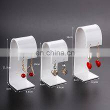 Wholesale Clear Black and White Acrylic Earring Display Stand Jewelry Display Holder thumbnail-5