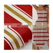 Hitarget Fabric 100% Cotton Tela Printed Striped Yarn Dyed Fabric for Shirt / Dress