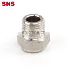 SNS BKC-V Series Stainless Steel Tube Fittings Pneumatic Valve Flat End Exhaust Muffler Air Silencer thumbnail-3