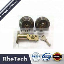 Дверной замок для ванной комнаты и туалета с двойным цилиндром из цинкового сплава thumbnail-3