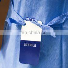 Medical Waterproof/Plastic CPE/Poly/PE/Scrub/Operation/PP/SMS Nonwoven Disposable Protective Isolation Surgical Gown thumbnail-4