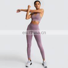 Yoga Bra Set 2021 Winter New Jumpsuit Women Fitness & Yoga Wear Zipper Yoga Set thumbnail-1
