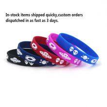 Custom Logo Printing Space Silicon Wristbands Rubber Material for Event Usage thumbnail-2