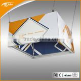 Aluminum frame tension fabric cube shape for advertising