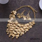 Gold Plated Necklace Set Coin Necklace Earring Set Indian Wedding Jewelry sets