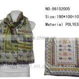 Fabric Wholesale Scarf Women Garment Accessory Neck Scarfs Gemetic Long Design thumbnail-2