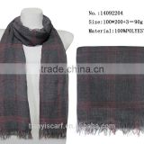spring man long scarf factory Manufacture 100% polyester scarfs