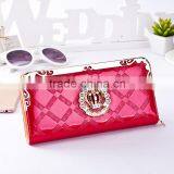 Latest Women pu Purse Luxurious Decorate Long Wallet thumbnail-2