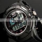 Hot Sell Men's Rubber Strap Black Analog Digital Silicone Sport Boy's Watch WS080/081 thumbnail-6