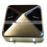 2015 New Style 91x91mm Orbicular Shape Spray Paint Iron Solar Fence Post Cap Light thumbnail-3