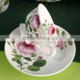 220ml Hot Sale Keurig Colour Ceramic Tea Cup and Saucer thumbnail-1