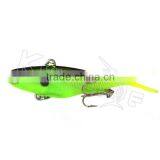 Soft Plastic Fishing Lures Soft Vibes 65mm Greeno Barra Snapper Lures thumbnail-1