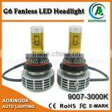 2016 New Generation 7G 6G 8G LED Headlight G6 Fanless Design All in One Headlight Kit 9004 9007 thumbnail-3