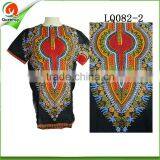 RED 2016 New Fashion Hot Sale Design African Traditional Print 100% Cotton Dashiki T-Shirt For Unisex thumbnail-1
