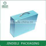 Elegant Blue Wooden Cosmetic Box Packaging