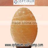 HIMALAYAN SALT LAMP - LINED EGG SHAPE