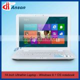 New Arrival 14 inch Intel Celeron N2808 Windows 8 Notebook Laptop