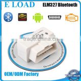 White MINI OBD2 ELM327 Interface Bluetooth OBDII ELM 327 V1.5 Auto Diagnostic Interface Scanner