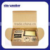 5pcs High Quality Custom DIY Rubber Wooden Stamp Set With Ink Pad thumbnail-2