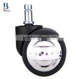 BL Bravo Swivel Black Durable 60mm Heavy-duty Glittering Moon Nylon Caster for Office Furniture thumbnail-4
