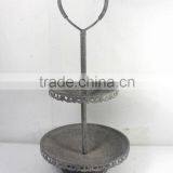 KS4351F-2 Tiers Wire Heart-Handed Stick Metal Holder