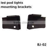 A Pair Led Work Light Bracket Jeep Bracket for Front Small Lights Led Pod Lights Mounting Brackets thumbnail-1