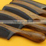 Natural Ox Horn Green Sandalwood Wood Comb thumbnail-6