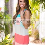 Colorblock Viscose Long Blouse, Fancy Blouse Designs thumbnail-5