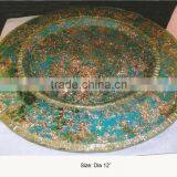 Mosaic Wedding Glass Charger Plate thumbnail-1