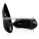 Office's Ladies Blackleather Flat Shoes Man for Ladies thumbnail-3