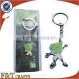 Cheap no Minimum Stainless Steel Offset Print Keychain Promotion for Business Gift thumbnail-2