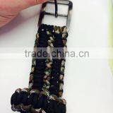 Hot selling new flat paracord survival belt,wholesale 550 paracord belt