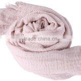 2015 Good Quality Plain TR Scarf for Neutral/ 4side Fringing thumbnail-4