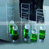 Hign Quality Wholesale Small Crystal Golf Trophy Plaque