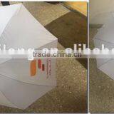 White Umbrella 23 INCH 8 RIB Auto Open Promotion White Umbrella Quality Wooden White Color Umbrella With Wood Shaft Wood Handle thumbnail-5