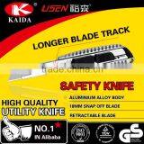 18mm Blade Auto Retractable Safety Aluminium Alloy Utility Knife