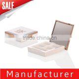 Hot Sale Square Four Color Eyeshadow Palette Packaging With Mirror