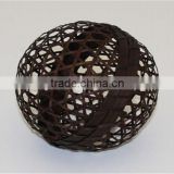 Round Ball With Rope Full Black Color For Decoration