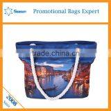 Custom Printed Women Canvas Tote Shoulder Bags Women Handbags thumbnail-2