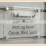 House Sign Clear Acrylic Door Sign Plate thumbnail-2