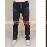 Hand Made High Quality Black Denim Pants Jeans Denim Jeans thumbnail-2