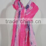 Tie dye cotton scarves and stoles