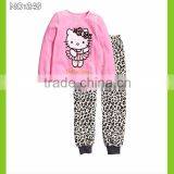 Children Clothes Girls Lovely Pink Pajamas Baby Cat Styling Cute Sleepwear Kids Funny Pyjamas OEM&ODM thumbnail-6
