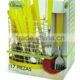 17-PCS Stainless Cutlery Set, Stainless Cutlery Stainless Steel Tableware With Color Box
