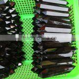 Natural Black Obsidian Pillars Crystal Double Points